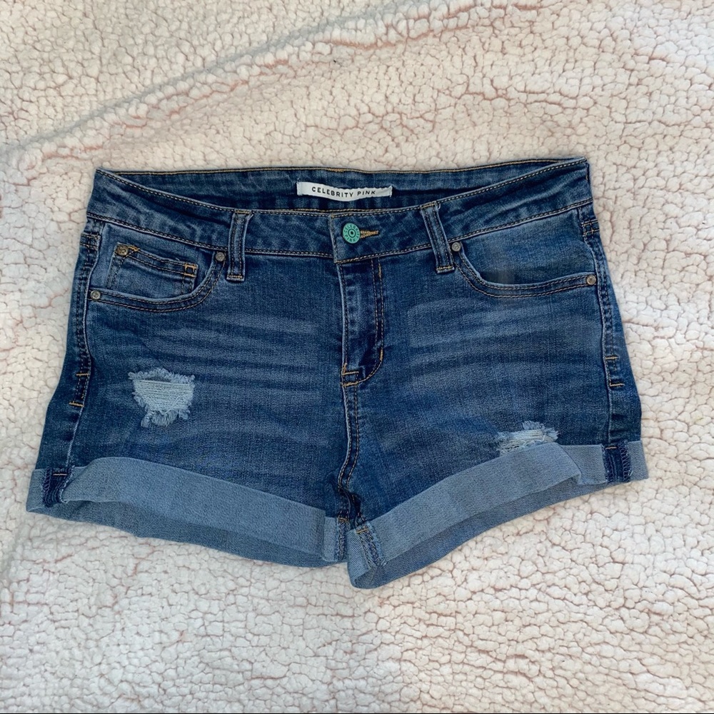 Celebrity Pink Juniors Mid-Rise Shorts